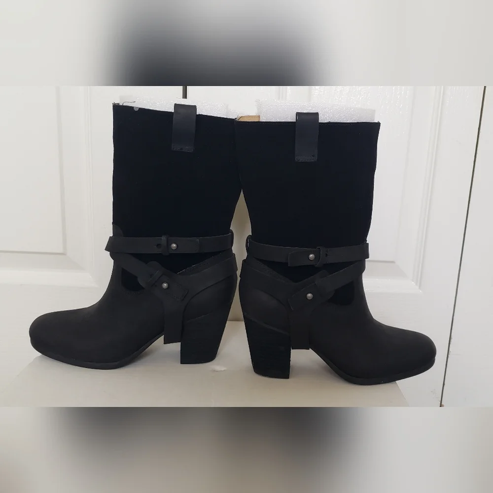 UNWORN Ralph Lauren Denim & Supply MATTIE Leather Boots - Picture 4 of 9